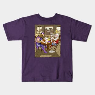 Minnesota Vikings Fans - Kings of the North vs Miner Leaguer Kids T-Shirt